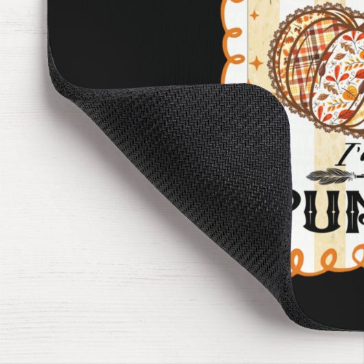 I'm His Pumpkin Thanksgiving Couple Coquette Bow F Mousepad (Ecke)