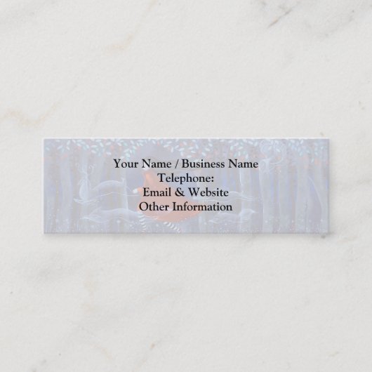 Im Holz mit Tiergeist Mini Visitenkarte (Vorderseite)