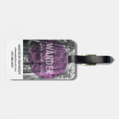 Im Holz wandern | weit und breit Zitat Gepäckanhänger (Rückseite horizontal)