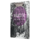 Im Holz wandern | weit und breit Zitat Klemmbrett (Links)