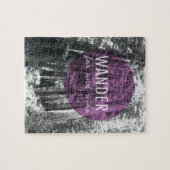 Im Holz wandern | weit und breit Zitat Puzzle (Horizontal)