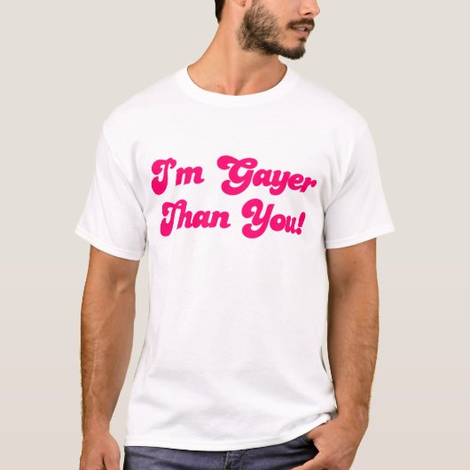 Im homosexueller als Sie T-Shirt (Vorderseite)