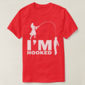 Im Hooked Funny Bachelor Party Geschenk T-Shirt (Design vorne)