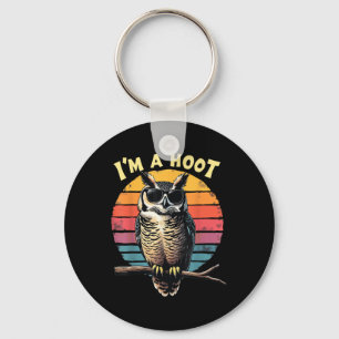 Im Hoot Sarcastic Sprichwort Owl Bird Retro Vintag Schlüsselanhänger