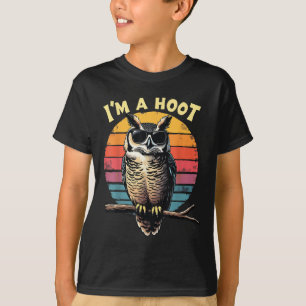 Im Hoot Sarcastic Sprichwort Owl Bird Retro Vintag T-Shirt