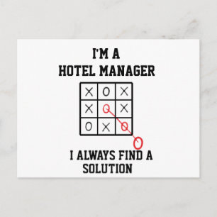 Im Hotel Manager finde ich immer eine Lösung Postkarte