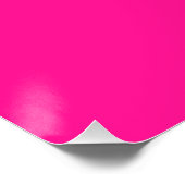 "I'm Hübsch Pink"-Glossy Poster (Ecke)