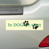 Im Hund vertrauen wir Autoaufkleber (Auf Auto)