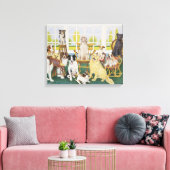 Im Hundehaus Leinwanddruck (Insitu (Wohnzimmer))