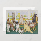 Im Hundehaus Postkarte (Vorne/Hinten)