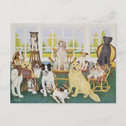 Im Hundehaus Postkarte (Vorderseite)