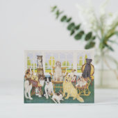 Im Hundehaus Postkarte (Stehend Vorderseite)