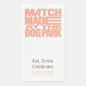 Im Hundpark geschlossen Serviette (Vorderseite)