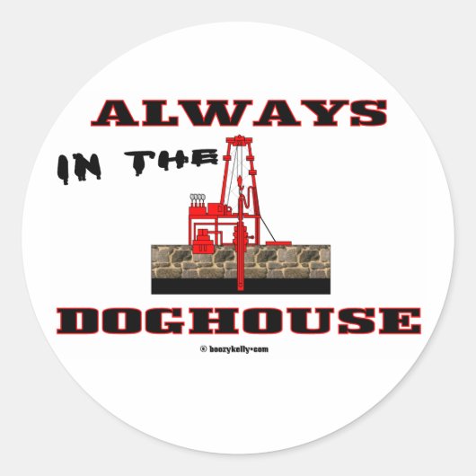 Im Hüttenhaus Ölfresser, Ölringe, Öl Runder Aufkleber (Vorderseite)