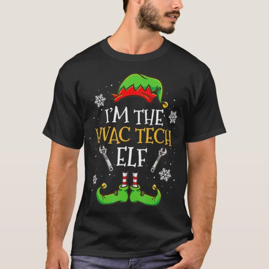 Im HVAC Tech Elf Weihnachten  T-Shirt (Vorderseite)