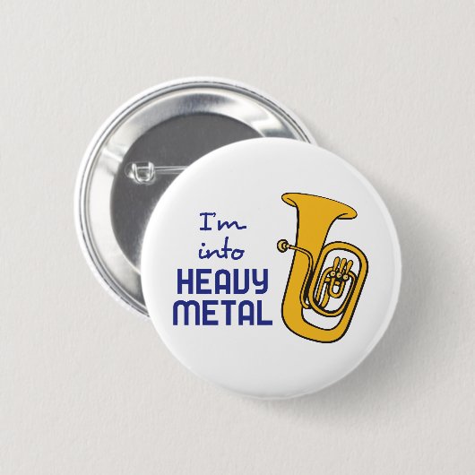 IM IN SCHWERES METAL BUTTON (Vorne & Hinten)