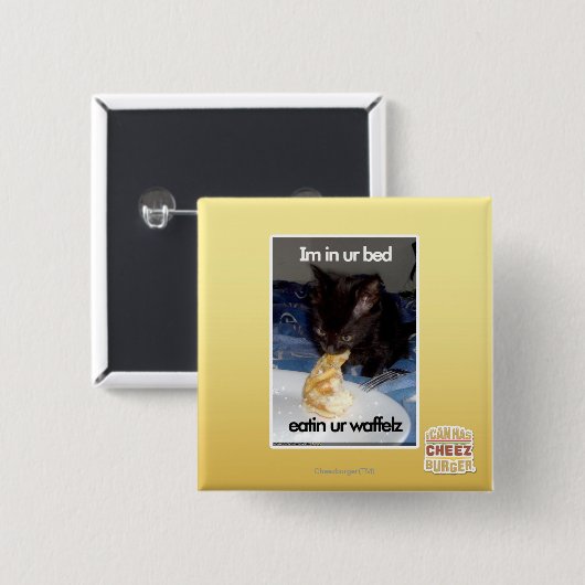 Im in ur Bett Button (Vorne & Hinten)