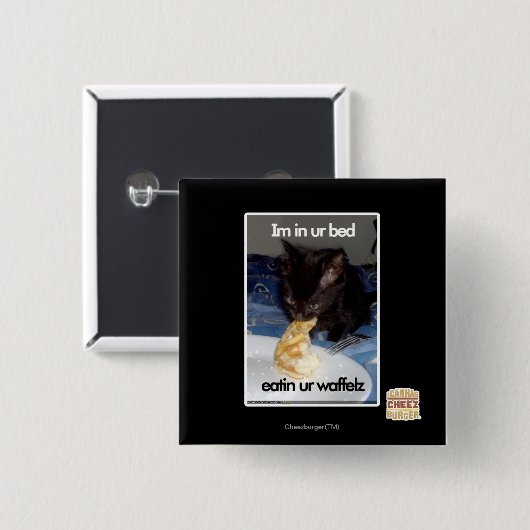 Im in ur Bett Button (Vorne & Hinten)