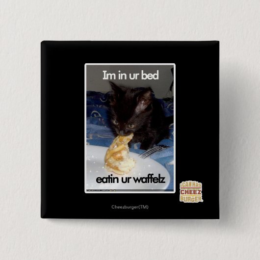 Im in ur Bett Button (Vorderseite)