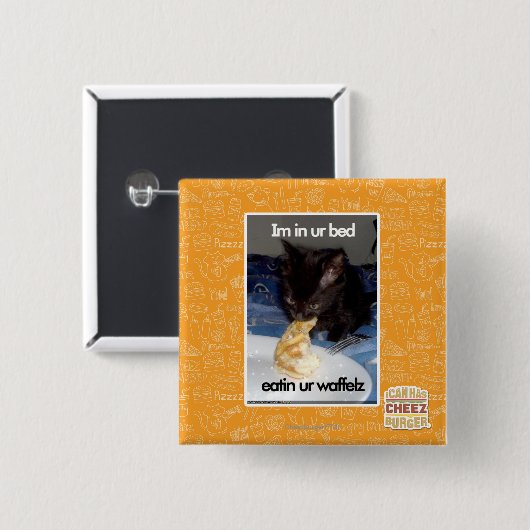 Im in ur Bett Button (Vorne & Hinten)