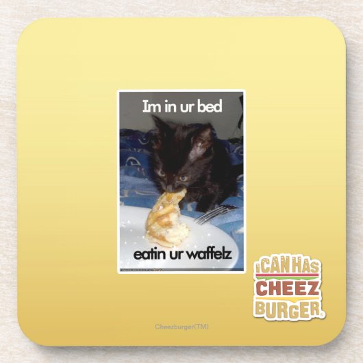 Im in ur Bett Getränkeuntersetzer (Vorderseite)