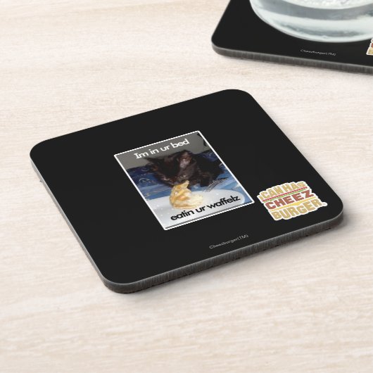 Im in ur Bett Getränkeuntersetzer (Linke Seite)