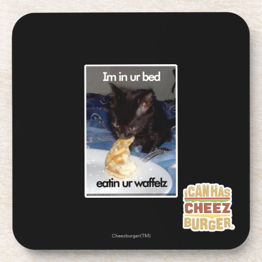 Im in ur Bett Getränkeuntersetzer (Vorderseite)