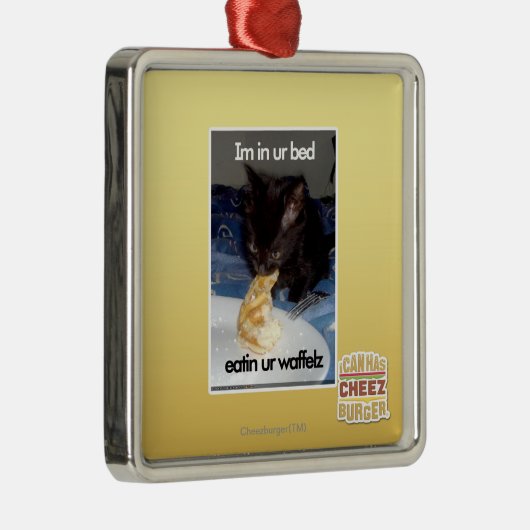 Im in ur Bett Ornament Aus Metall (Rechts)