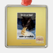 Im in ur Bett Ornament Aus Metall (Vorne)