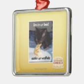 Im in ur Bett Ornament Aus Metall (Links)