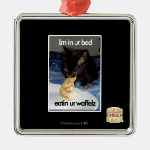 Im in ur Bett Silbernes Ornament