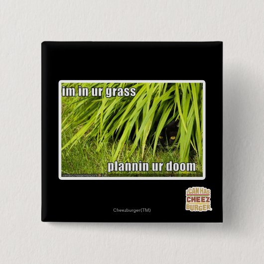 im in ur Gras Button (Vorderseite)