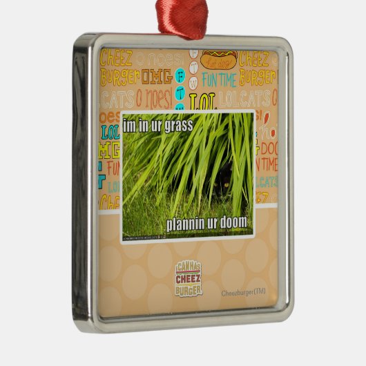 im in ur Gras Ornament Aus Metall (Rechts)