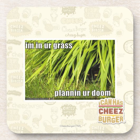 im in ur Gras Untersetzer (Vorderseite)