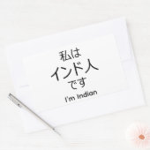 I'm Indian in Japanese sticker (Umschlag)