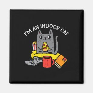 Im Indoor-Cat-Gaming-Controller-Pizza-Gamer-Männer Magnet