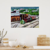 Im Innenhof des Zuges Poster (Küche)