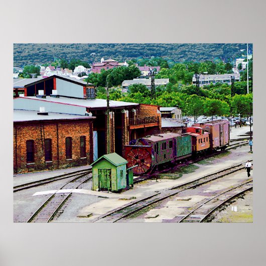 Im Innenhof des Zuges Poster (Vorne)