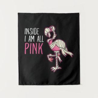 Im Inneren bin ich ein rosa Flamingo | Lustiger Fl Wandteppich