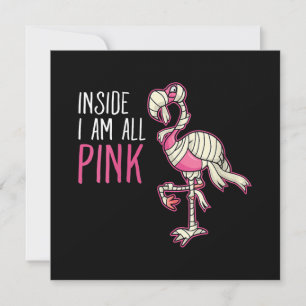 Im Inneren bin ich ganz rosa Flamingo Funny Flam Einladung