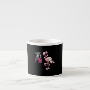 Im Inneren bin ich ganz rosa Flamingo Funny Flam Espressotasse