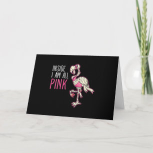 Im Inneren bin ich ganz rosa Flamingo Funny Flam Karte