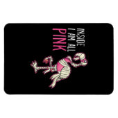 Im Inneren bin ich ganz rosa Flamingo | Funny Flam Magnet (Horizontal)
