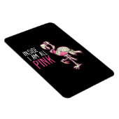 Im Inneren bin ich ganz rosa Flamingo | Funny Flam Magnet (Rechte Seite)