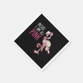 Im Inneren bin ich ganz rosa Flamingo | Funny Flam Serviette (Ecke)