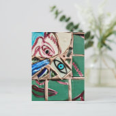 Im Inneren Blick nach Mosaik Graffiti Postkarte (Stehend Vorderseite)