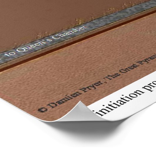 Im Inneren der Großen Pyramide Poster (Ecke)