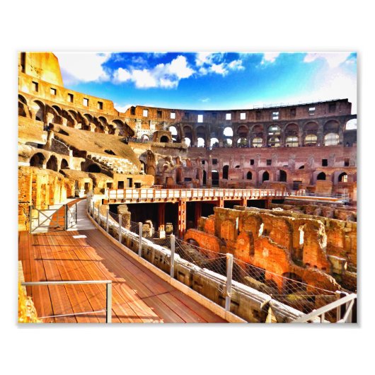 Im Inneren des Kolosseums Fotodruck (Vorne)