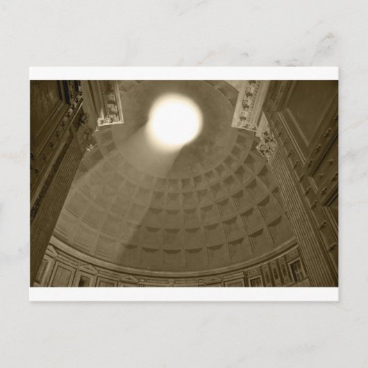 Im Inneren des Pantheon, Rom Postkarte (Vorderseite)
