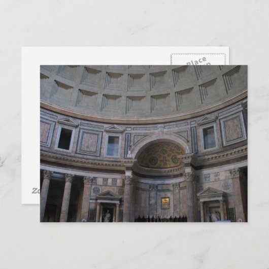 Im Inneren des Pantheons Postkarte (Vorne/Hinten)
